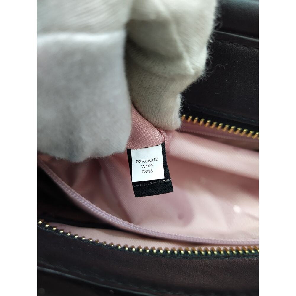 Kate Spade New York Black Leather Quilted Chain Strap Zipper Shoulder Bag - Picture 12 of 16